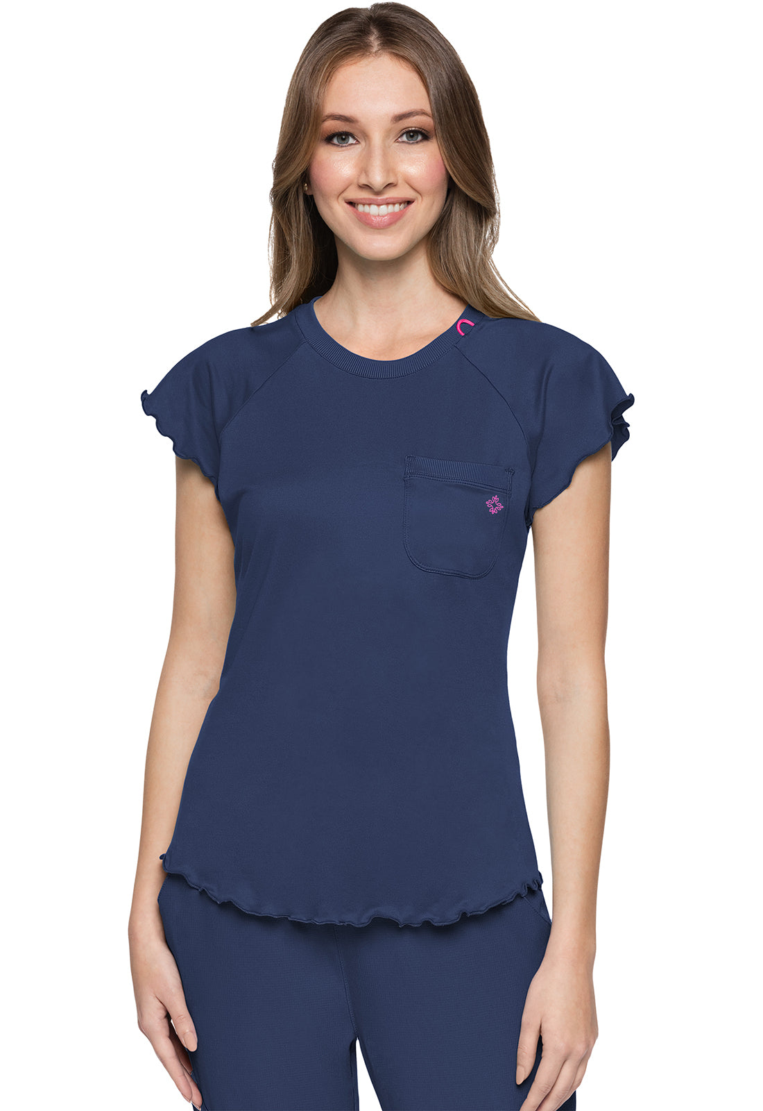 706 - Knit Lettuce-Edged Top - Med Couture