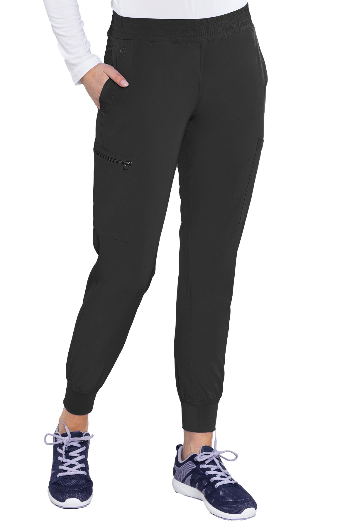 8739 - Med Couture - ENERGY - SMOCKED WAIST JOGGER PANT XS/P/T - XL/P/T