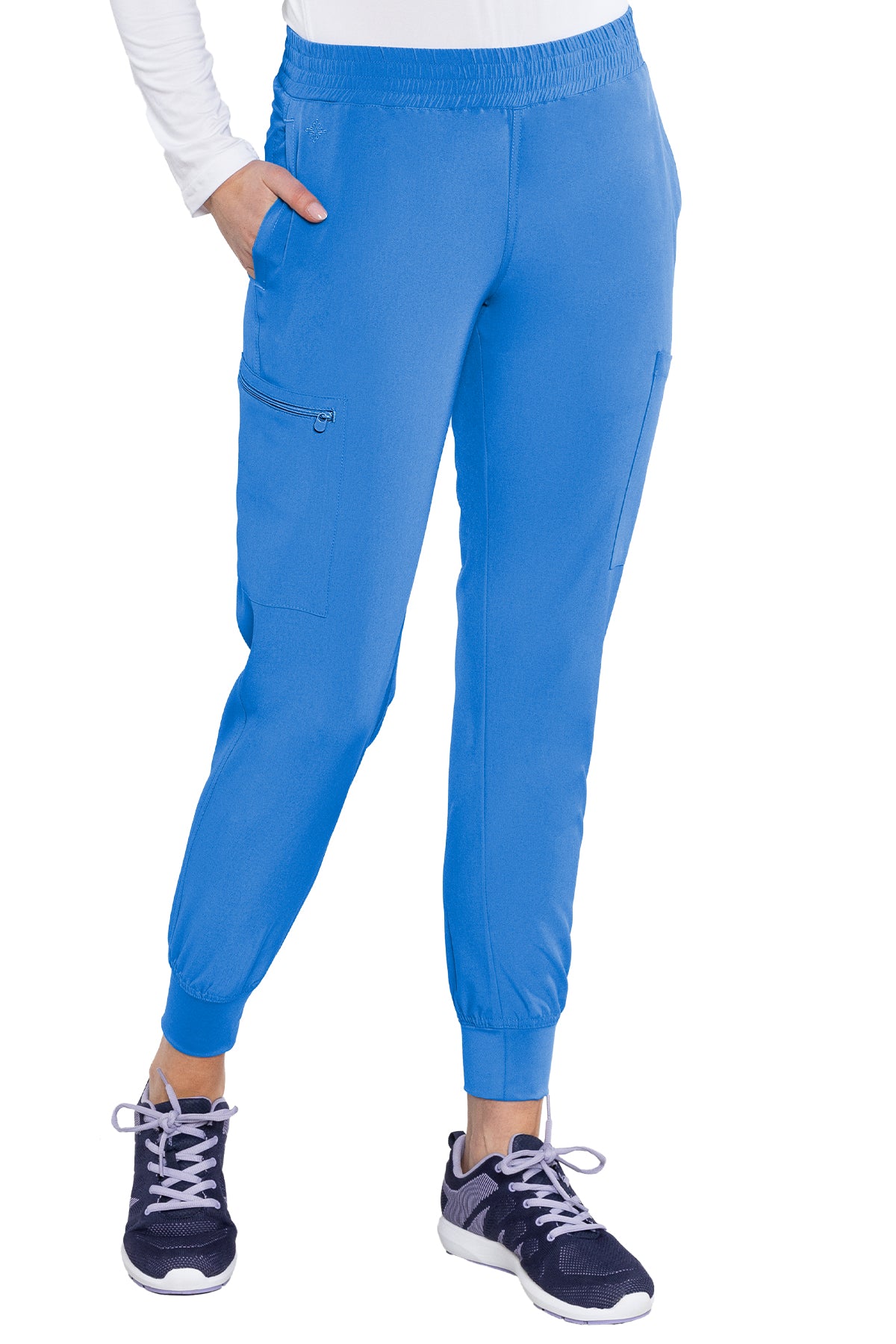 8739 - Med Couture - ENERGY - SMOCKED WAIST JOGGER PANT XS/P/T - XL/P/T