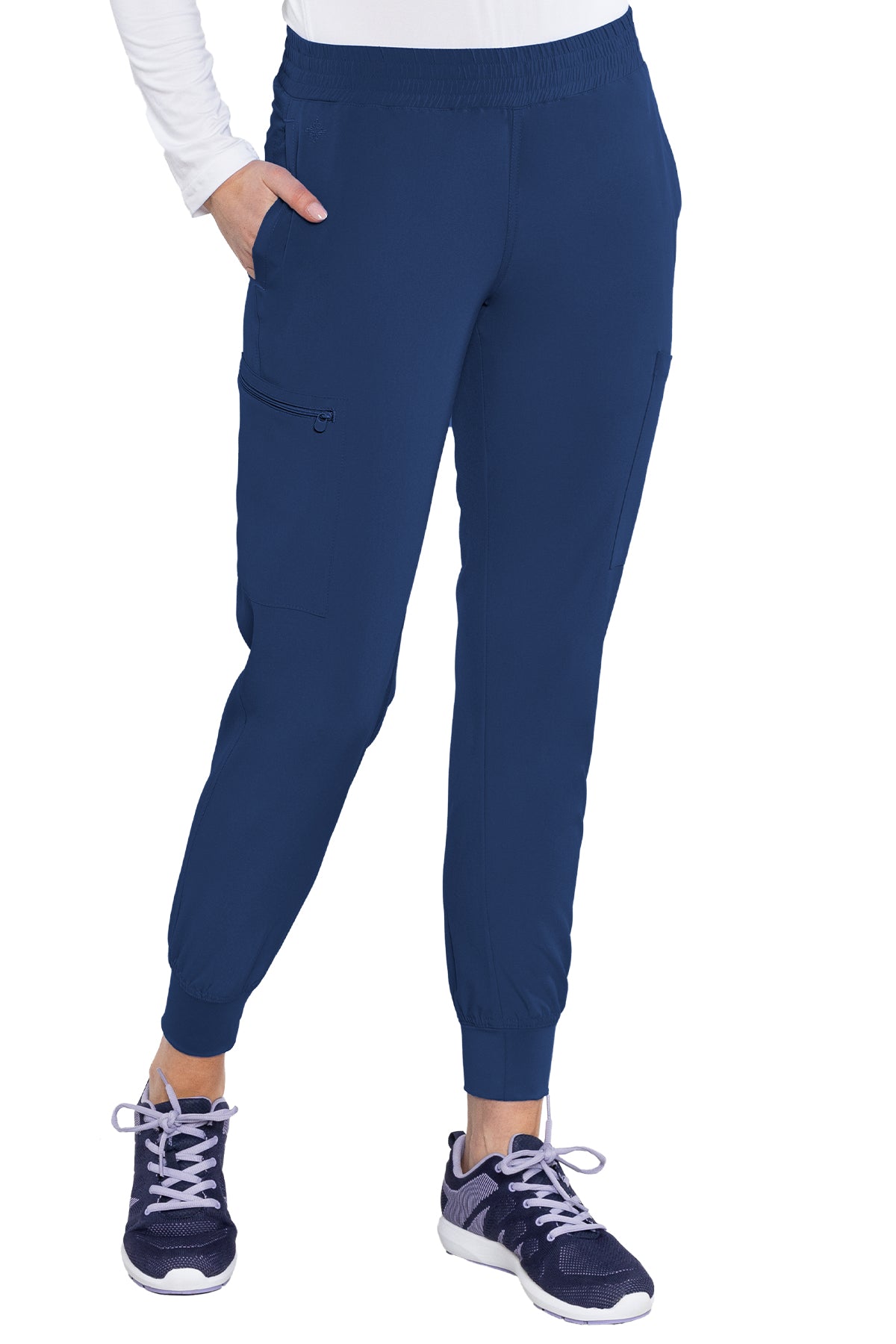 8739 - Med Couture - ENERGY - SMOCKED WAIST JOGGER PANT XS/P/T - XL/P/T