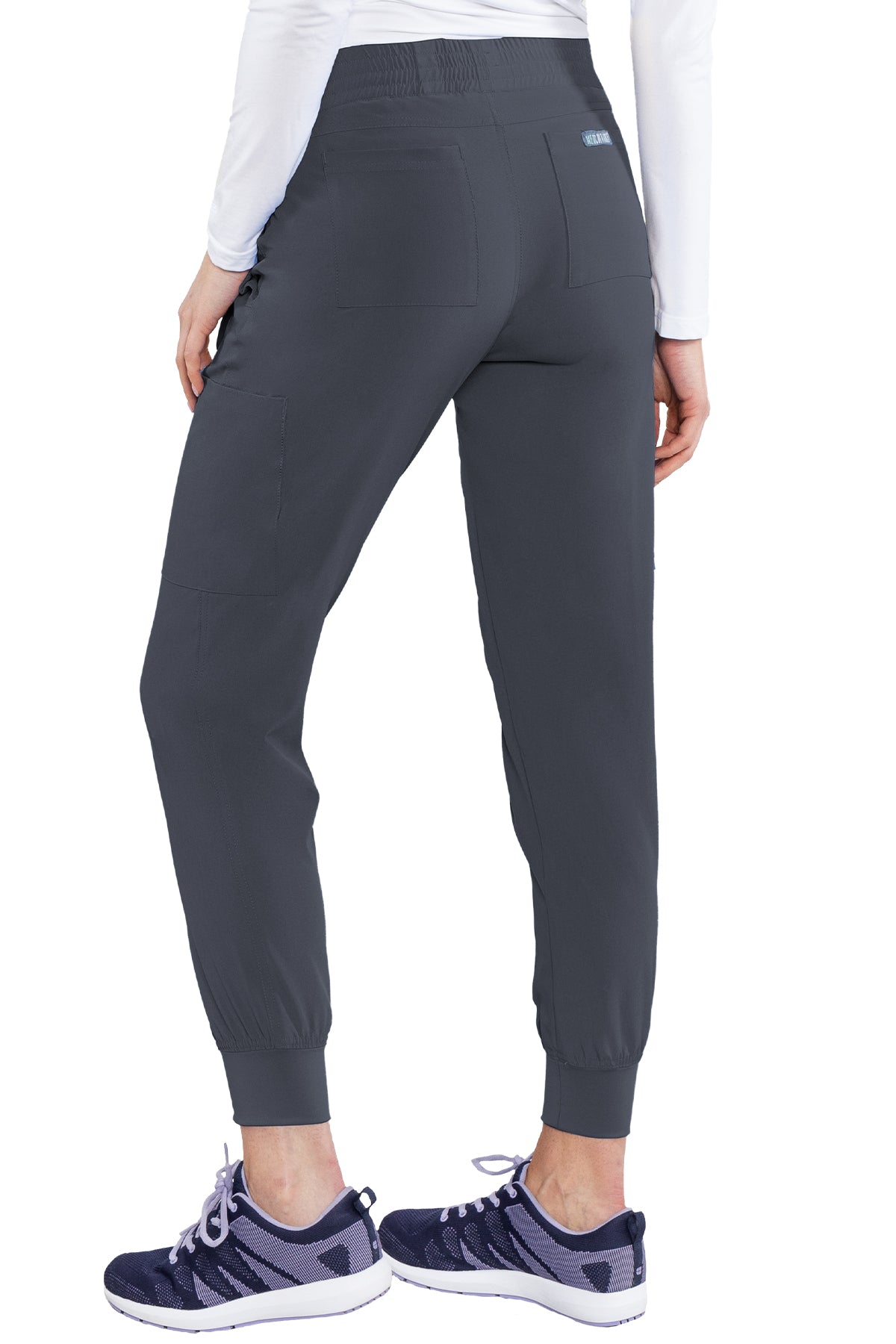 8739 - Med Couture - ENERGY - SMOCKED WAIST JOGGER PANT XS/P/T - XL/P/T