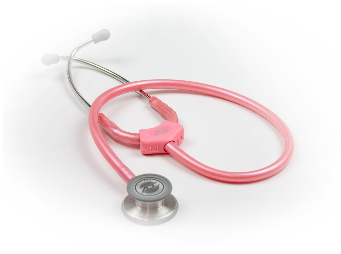 697 - Premium Stethoscope ID Tag in Breast Cancer Awareness - ADC