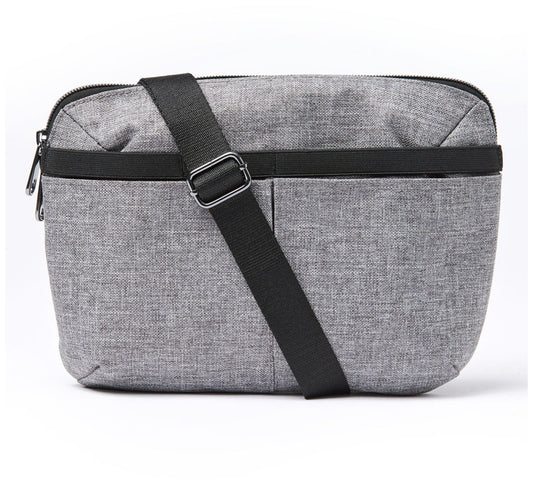 Harper Utility - Utility Bag in Heather Grey w/ Black Straps - HeartSouls Bag