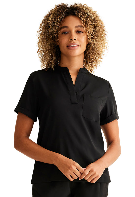 HH650 - Macy Top in Black - Healing Hands