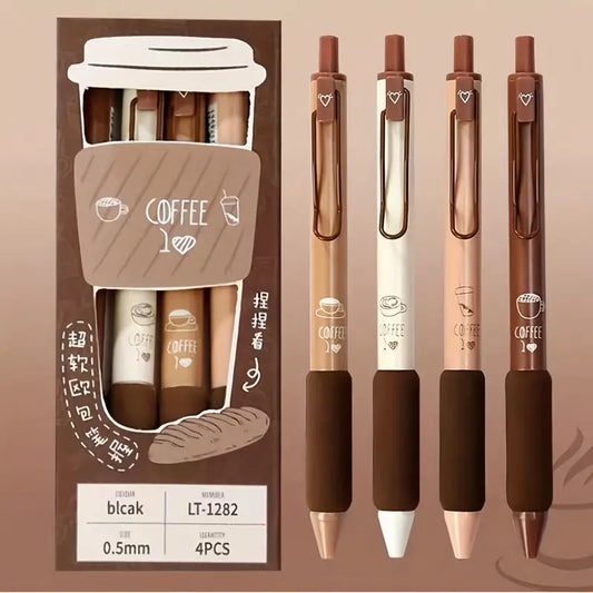 Coffee Color Gel Pen Set