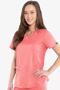 7459 - Med Couture - TOUCH - V-NECK SHIRTTAIL