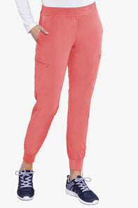 8739 - Med Couture - ENERGY -  SMOCKED WAIST JOGGER PANT XS/P/T - XL/P/T