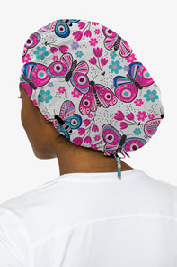 Scrub Cap - Boho Butterfly