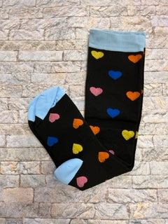 Compression sock  - black heart